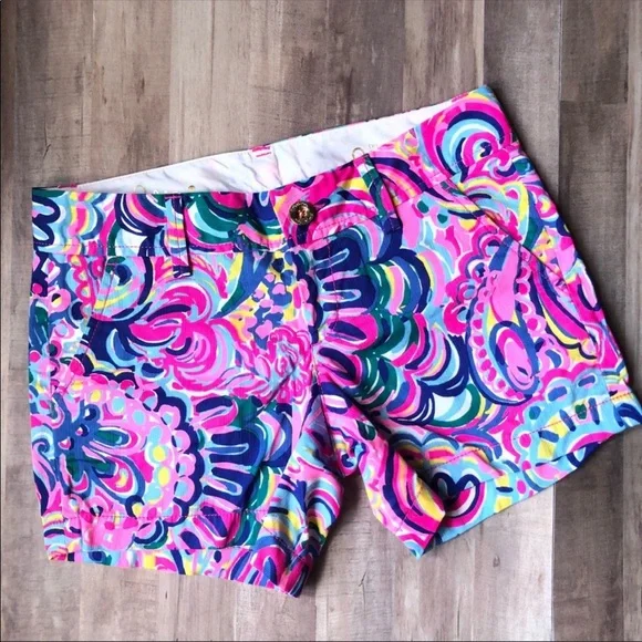 Lilly Pulitzer Callahan Shorts Psychedelic‎ Sunset - Picture 2 of 5